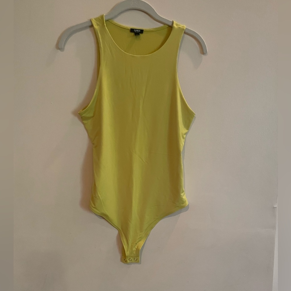 Express Lime green bodysuit